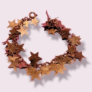 Silver star bracelet